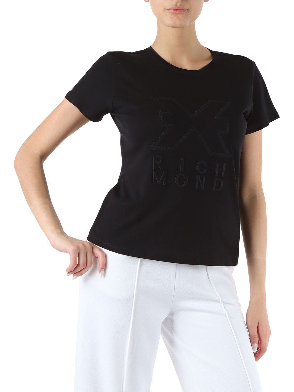 T-shirt Richmond Aursens da Donna - Nero