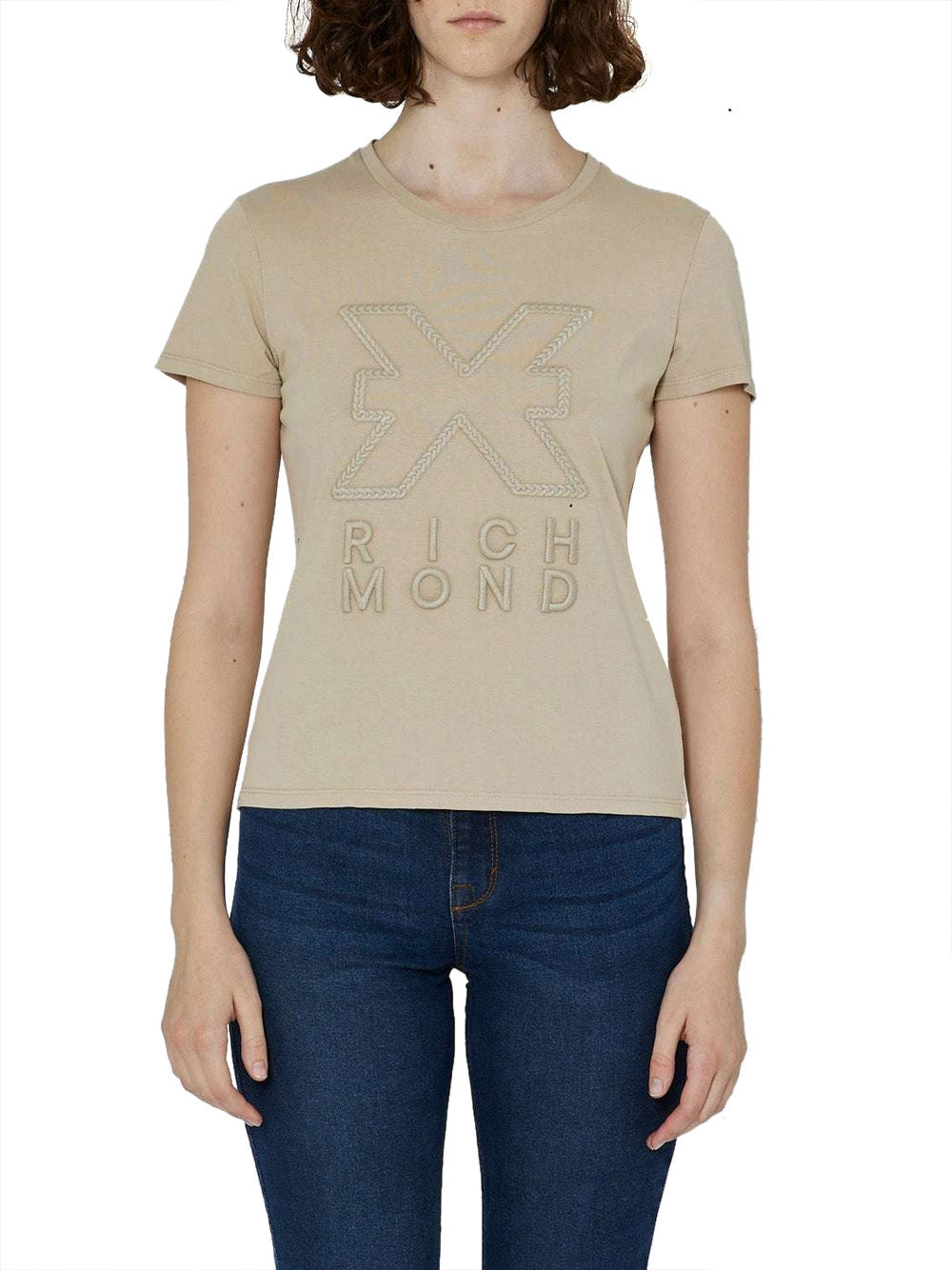 T-shirt Richmond Aursens da Donna - Beige