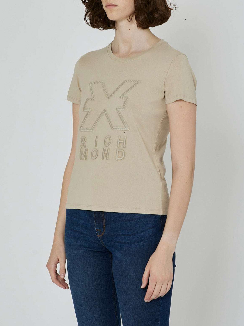 T-shirt Richmond Aursens da Donna - Beige