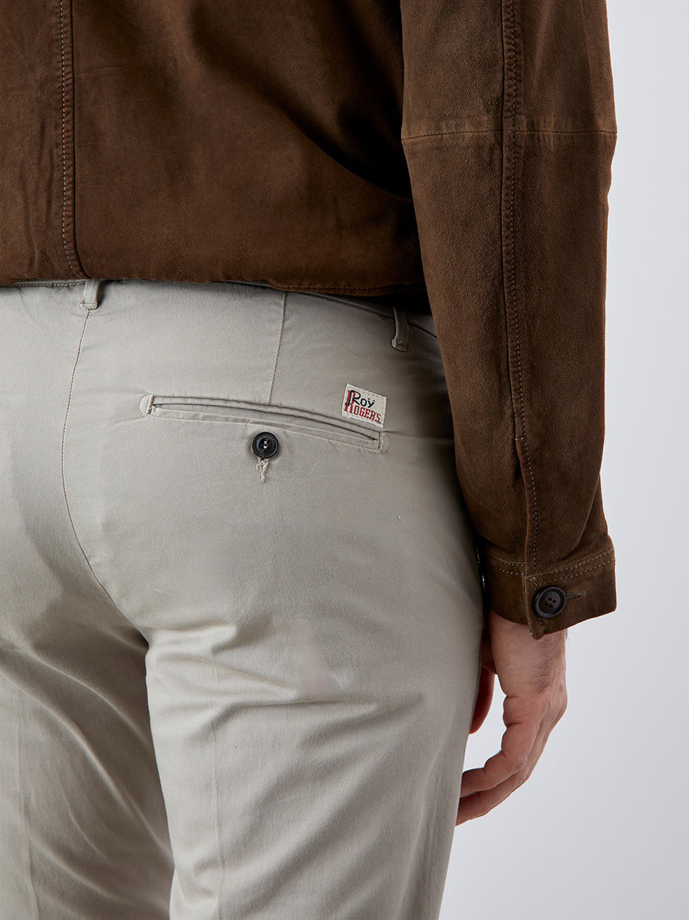 Pantalone Chino Roy Rogers New Rolf da Uomo - Beige