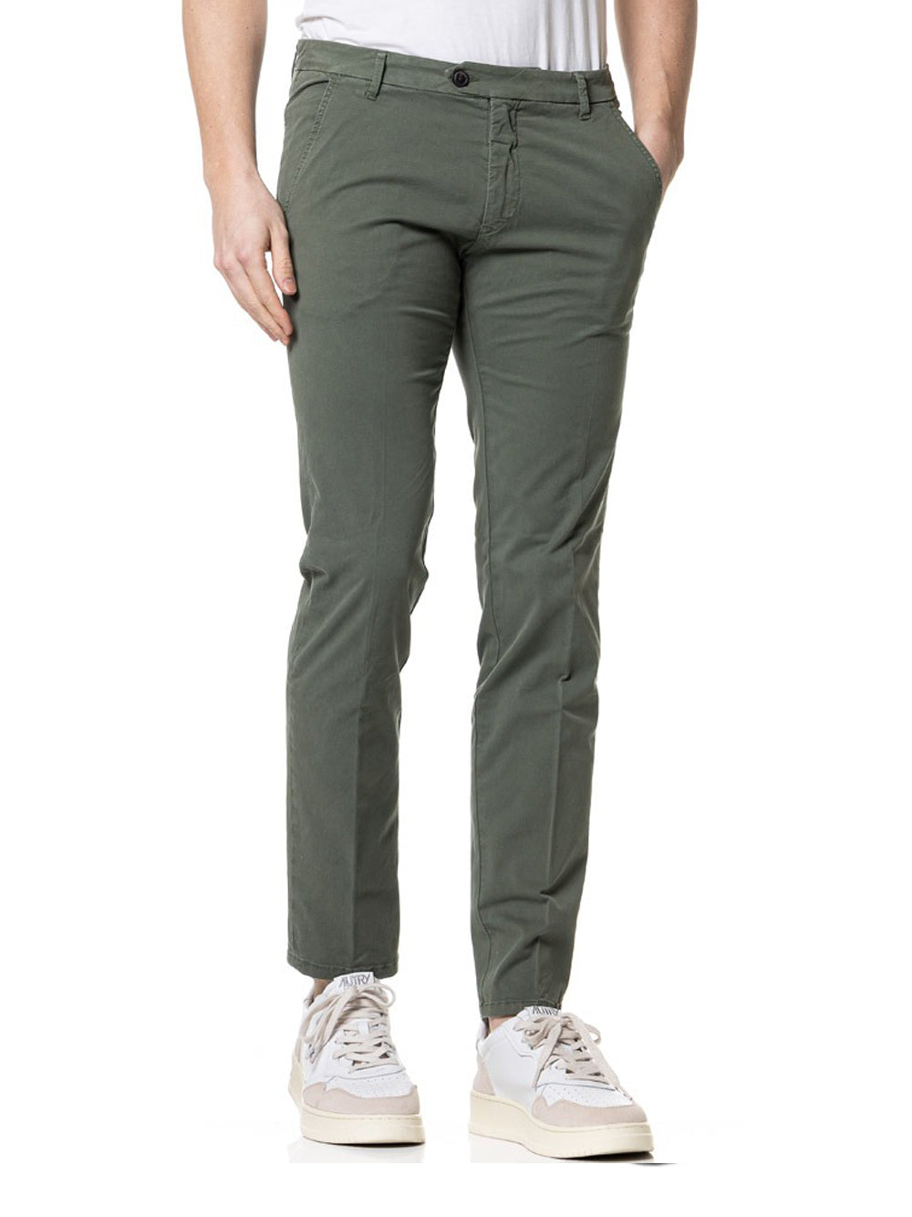 Pantalone Chino Roy Rogers New Rolf da Uomo - Verde