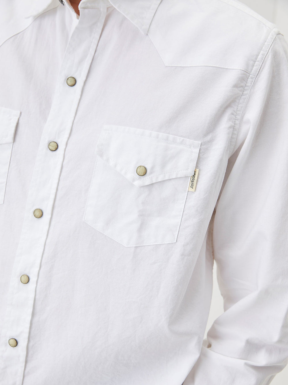 Camicia Jeans Roy Rogers Martin da Uomo - Bianco