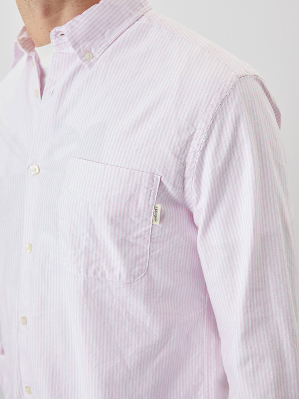 Camicia Classica Roy Rogers Botton Down da Uomo - Rosa