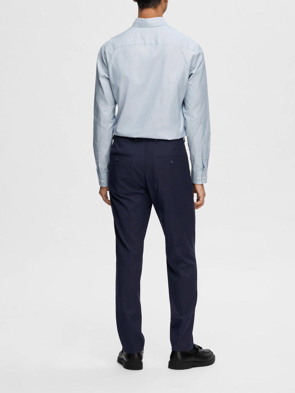 Pantalone Chino Selected Homme da Uomo - Blu