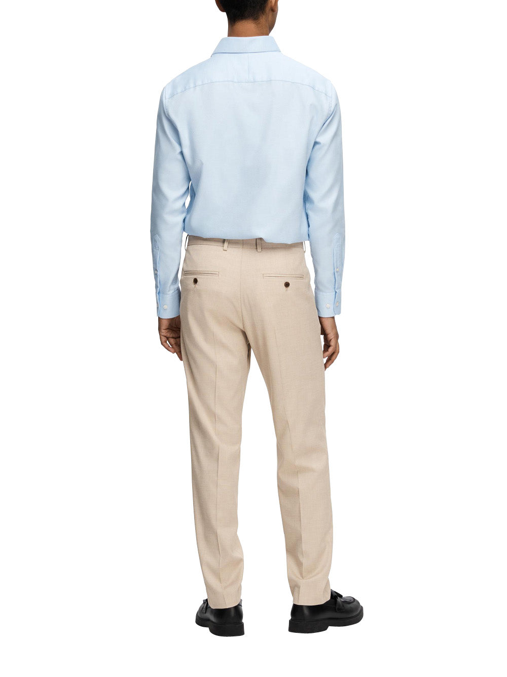 Pantalone Chino Selected Homme da Uomo - Avorio