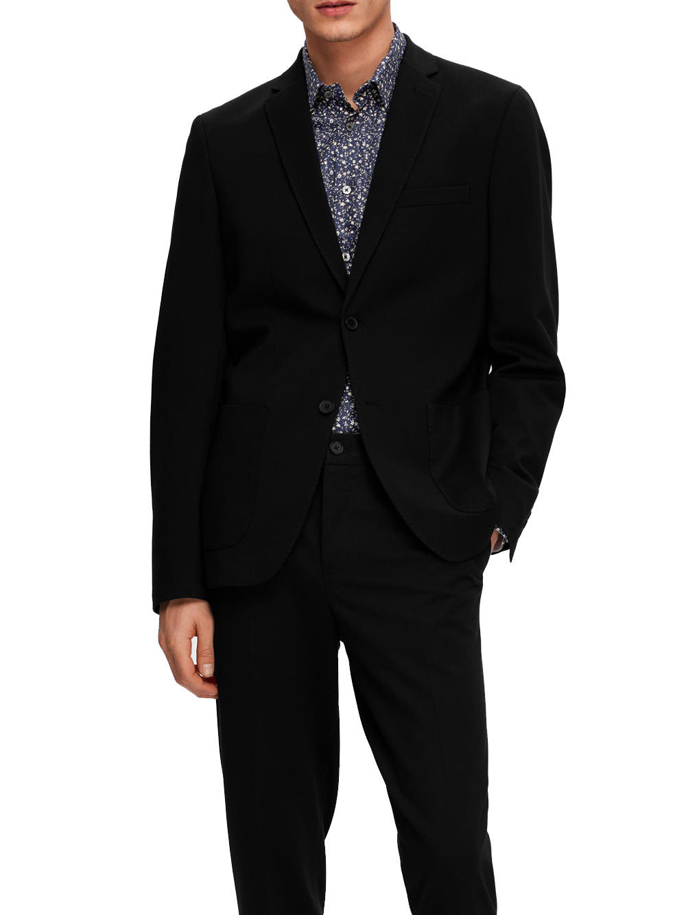 Blazer Selected Homme da Uomo - Nero