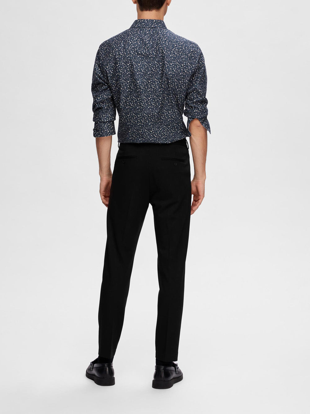 Pantalone Chino Selected Homme da Uomo - Nero