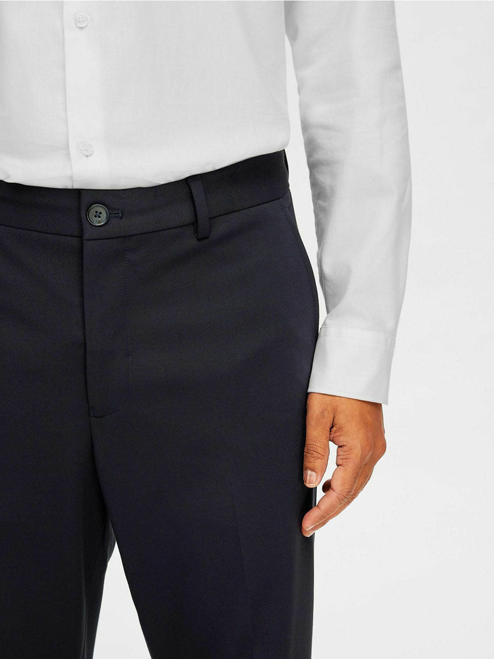 Pantalone Chino Selected Homme da Uomo - Blu