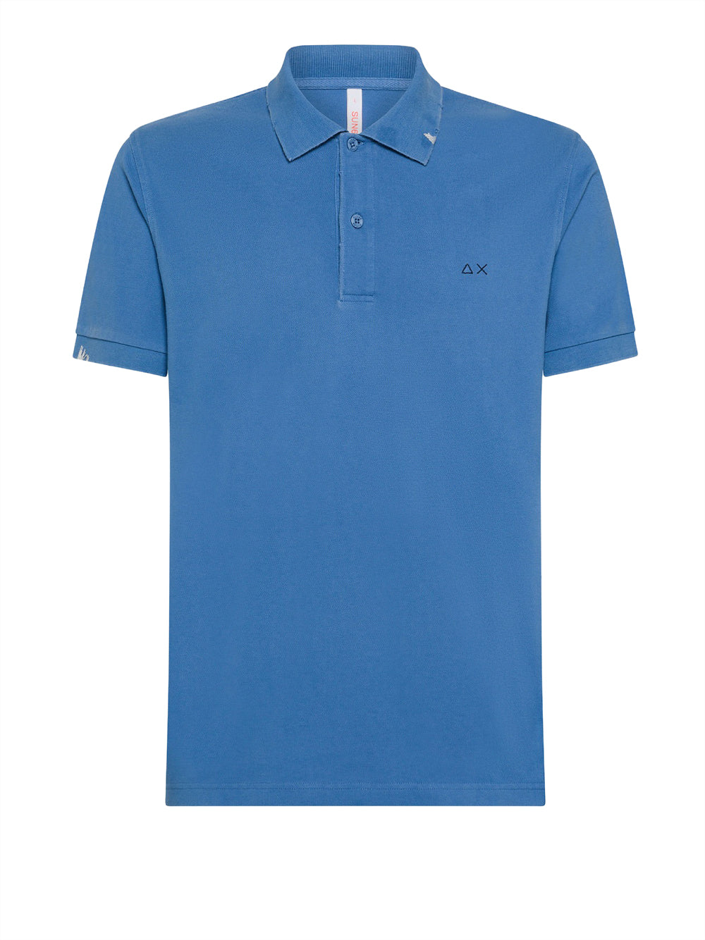 Polo Sun68 Solid Vintage da Uomo - Blu