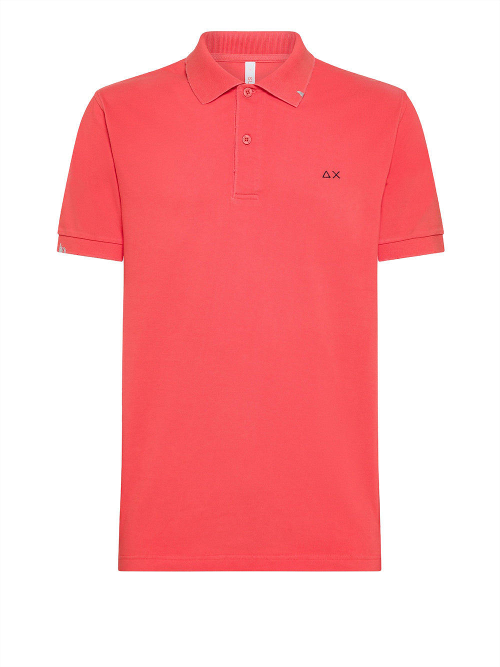 Polo Sun68 Solid Vintage da Uomo - Rosso