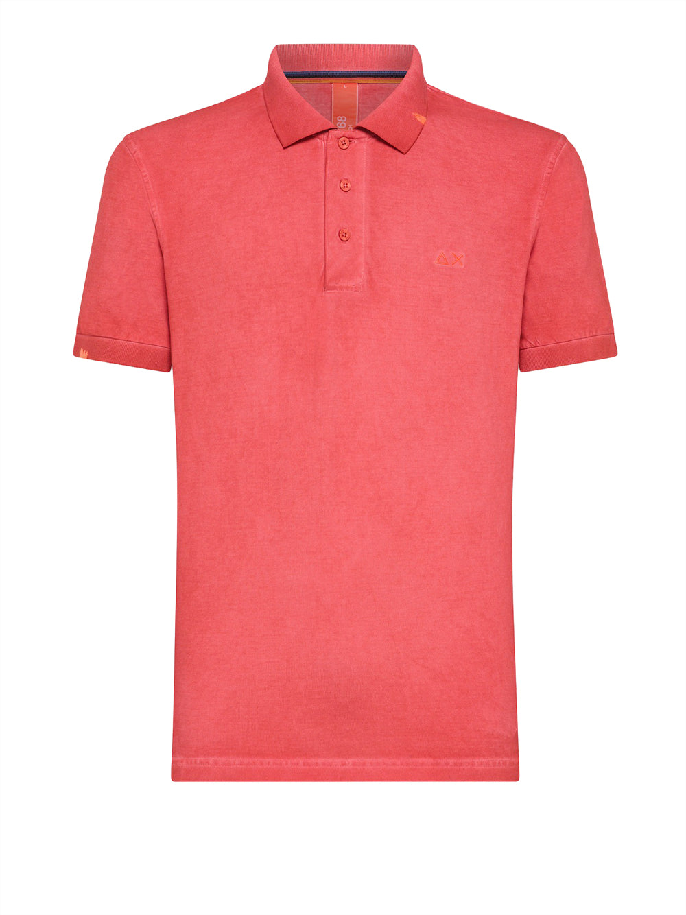 Polo Sun68 Special Dyed da Uomo - Rosso