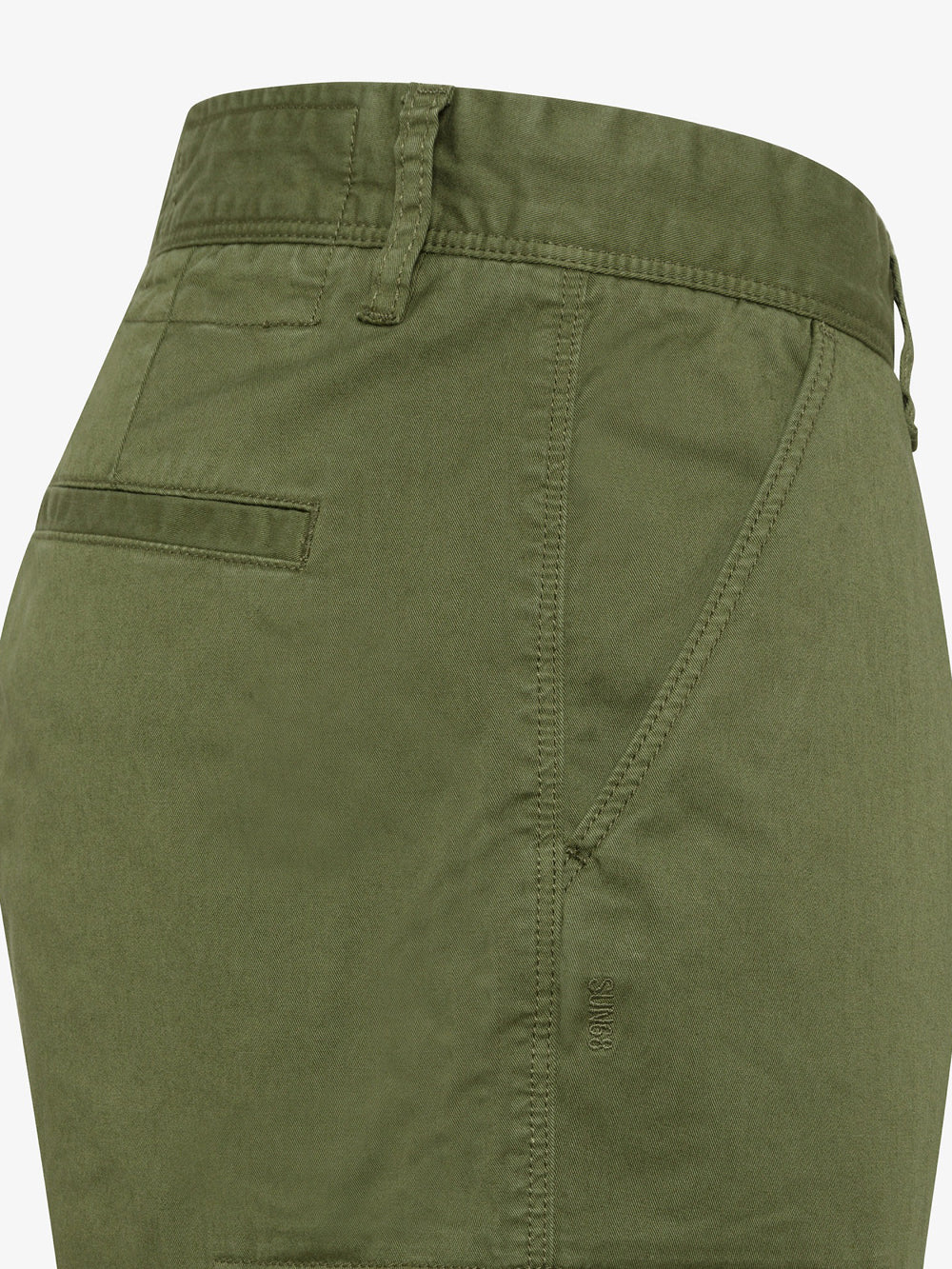 Bermuda Casual Sun68 Military Solid da Uomo - Verde