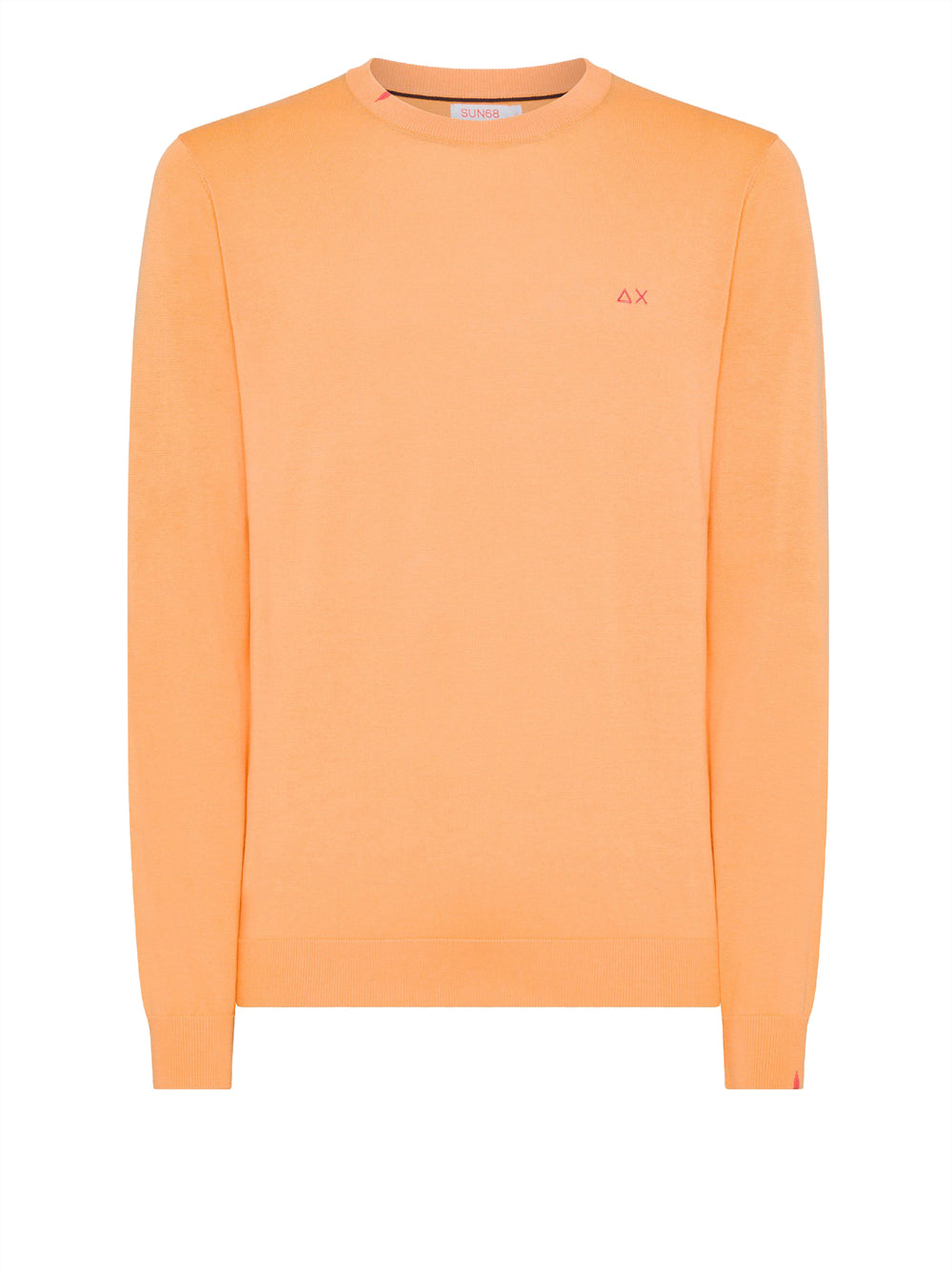 Pullover Sun68 Round Neck Solid da Uomo - Arancione