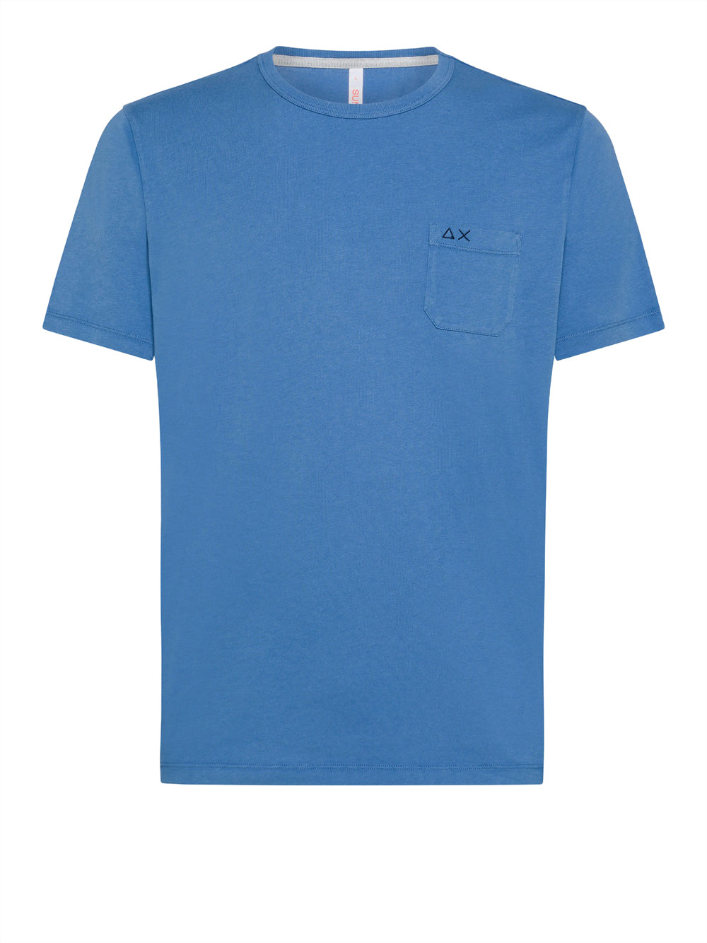 T-shirt Sun68 Round Solid Pocket da Uomo - Blu