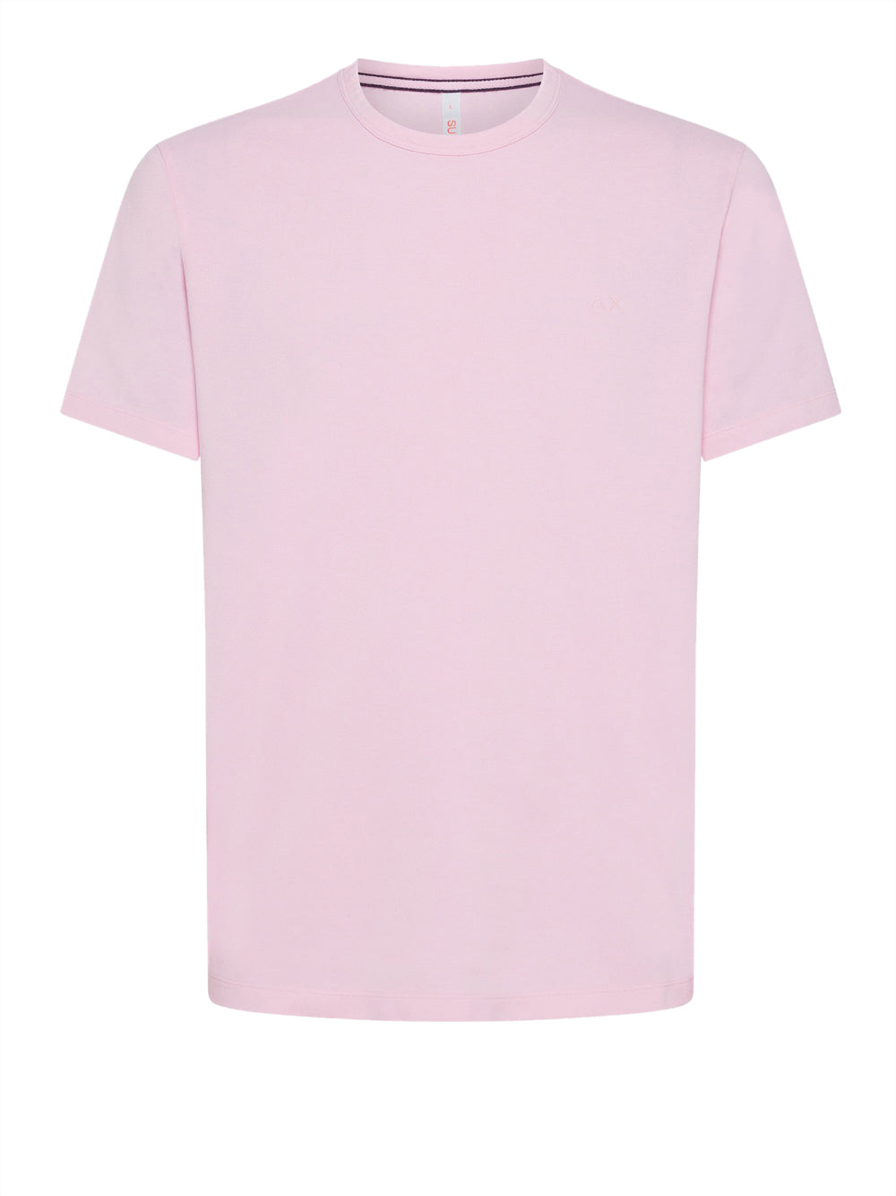 T-shirt Sun68 Cold Dyed Pe S/S da Uomo - Rosa