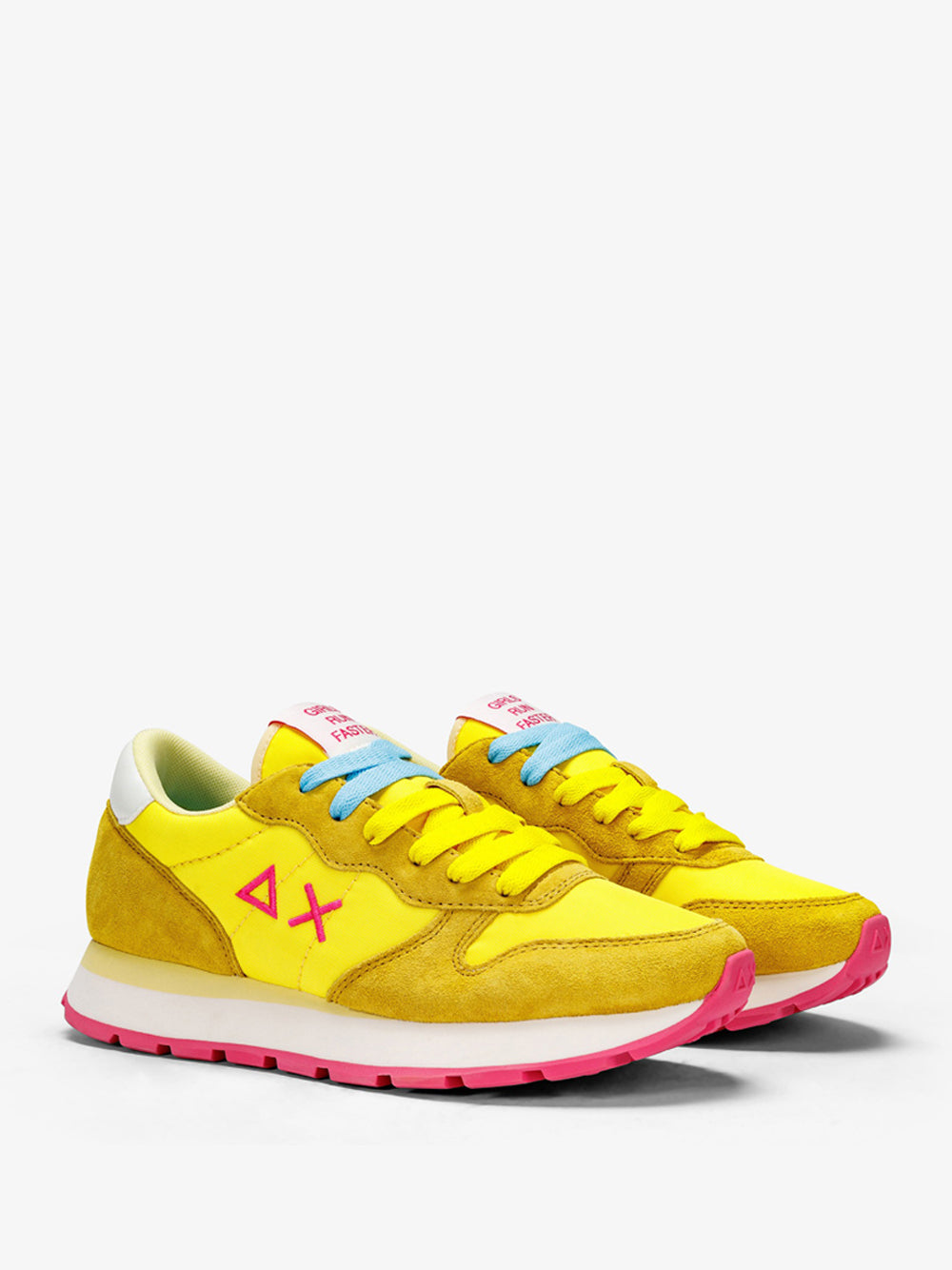 Sneakers Sun68 Ally Solid Nylon da Donna - Giallo