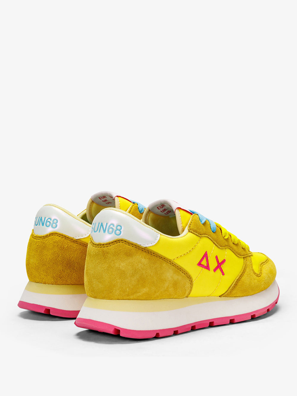 Sneakers Sun68 Ally Solid Nylon da Donna - Giallo