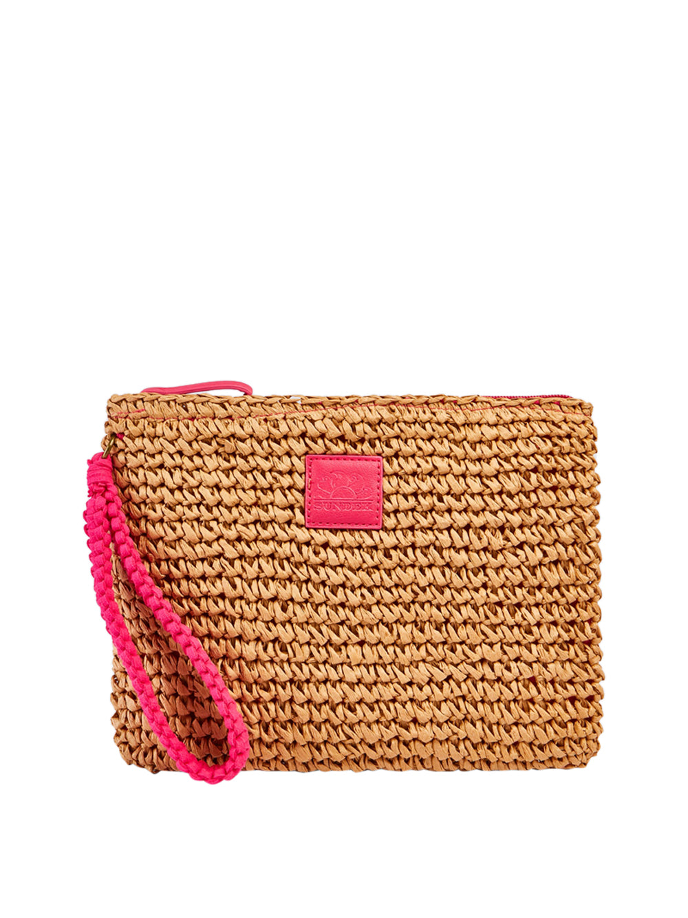 Borsa Mare Sundek Momo Straw da Donna - Fuxia Fucsia