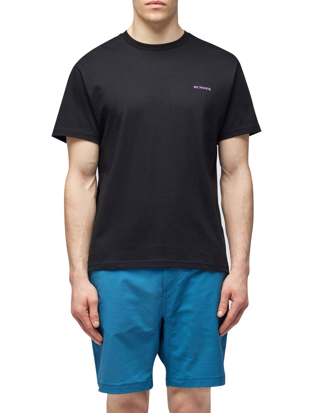 T-shirt Sundek Stampa Palms Trip da Uomo - Nero