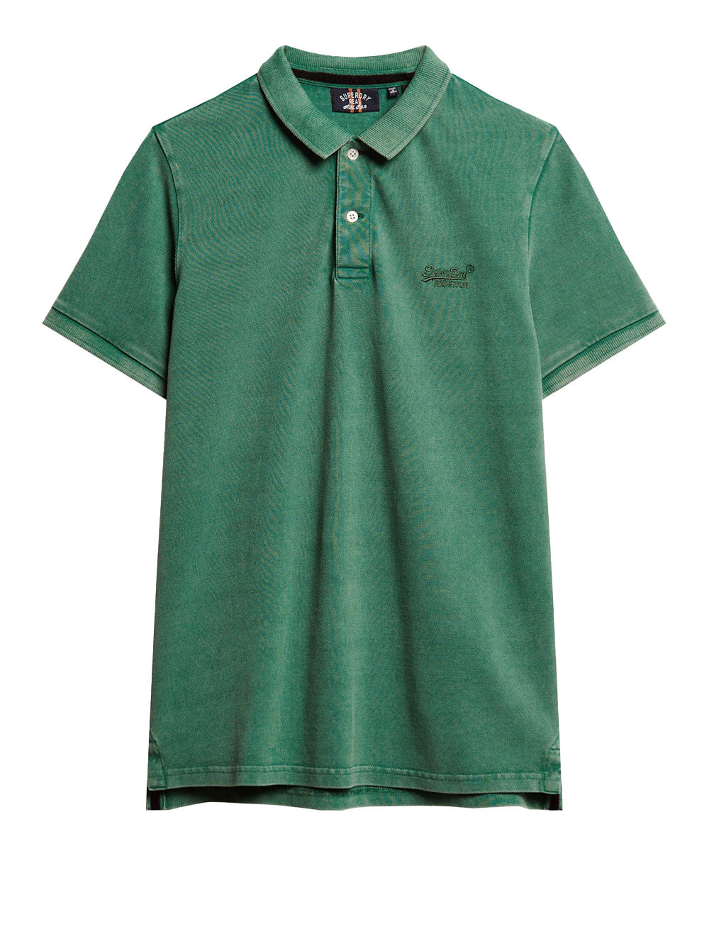 Polo Superdry Vint Destroy da Uomo - Verde