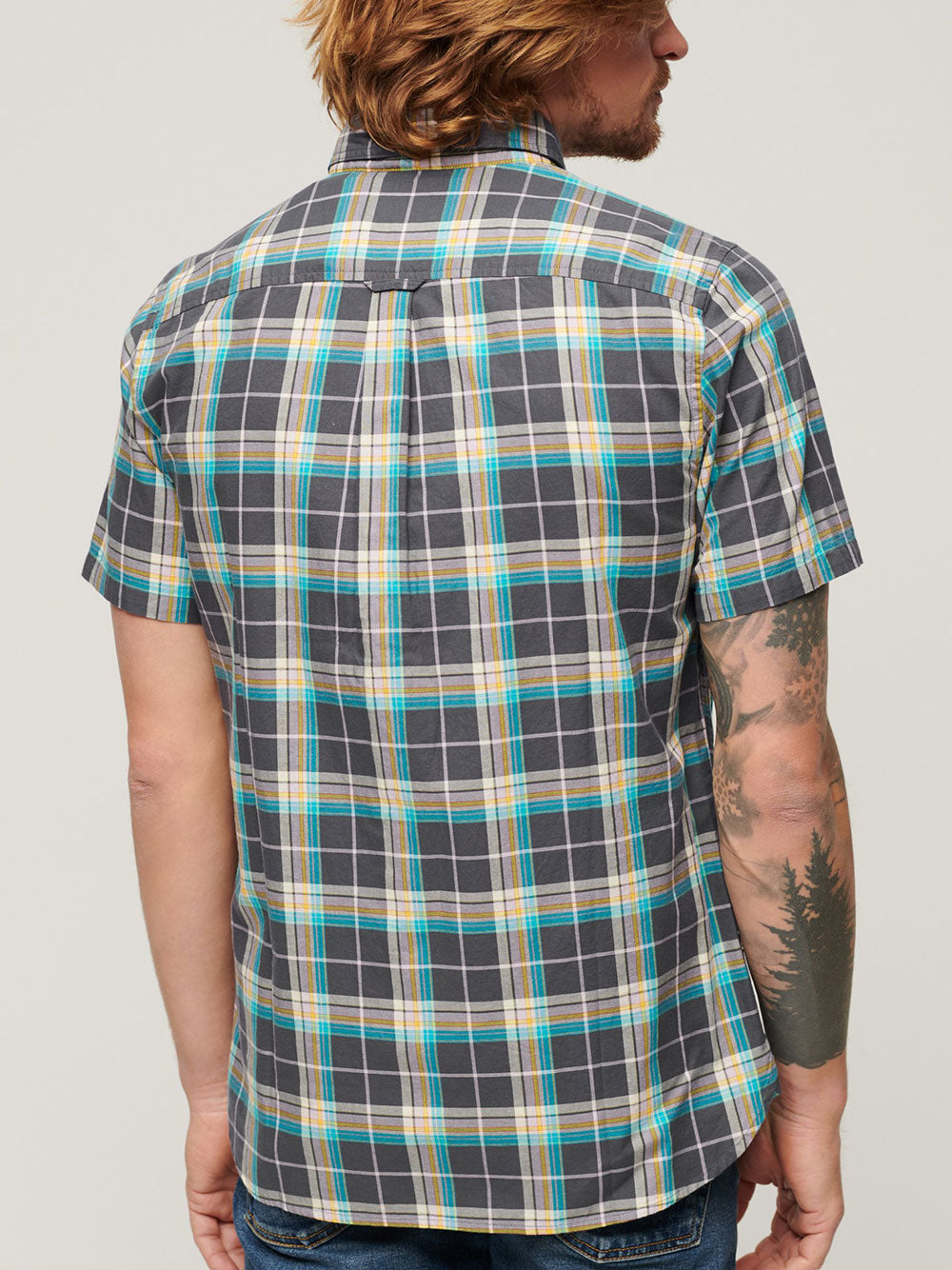 Camicia Superdry Lightweight Check da Uomo - Multicolore