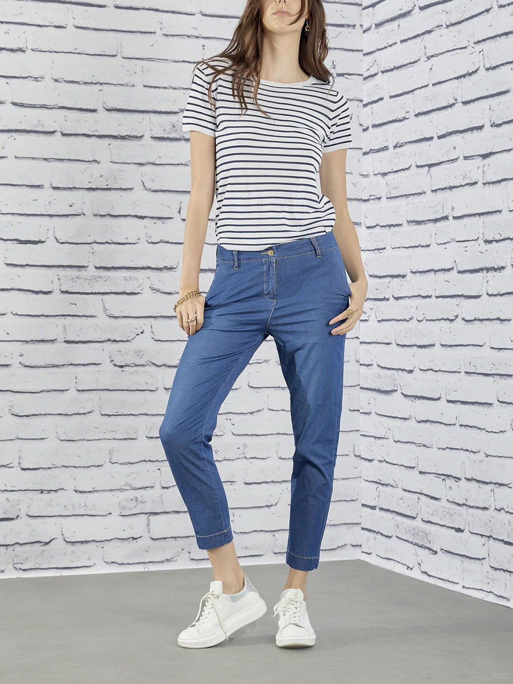 Jeans Slim Take Two da Donna - Denim