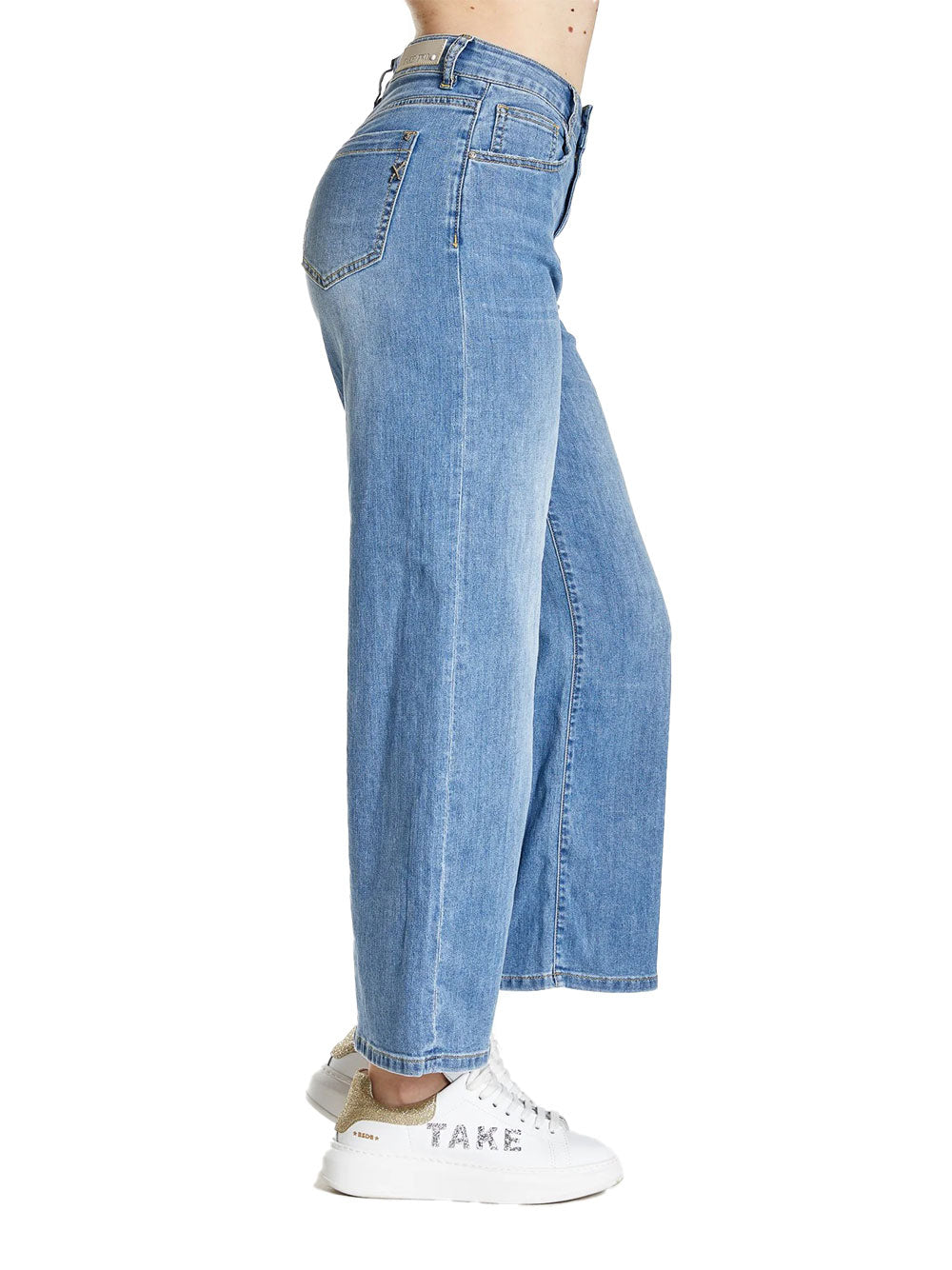 Jeans Wide Take Two da Donna - Denim