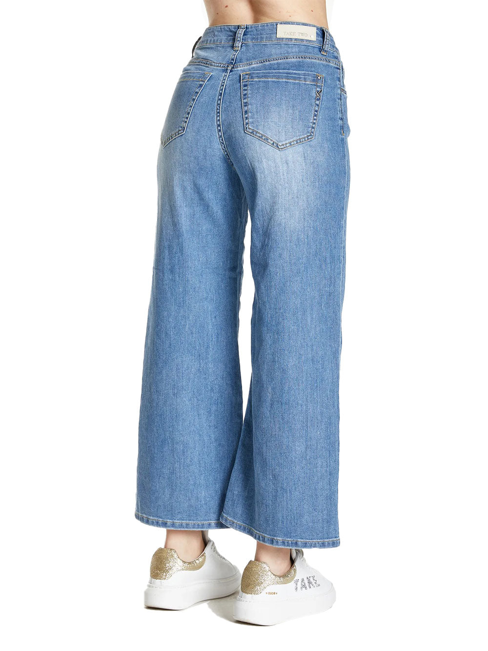 Jeans Wide Take Two da Donna - Denim