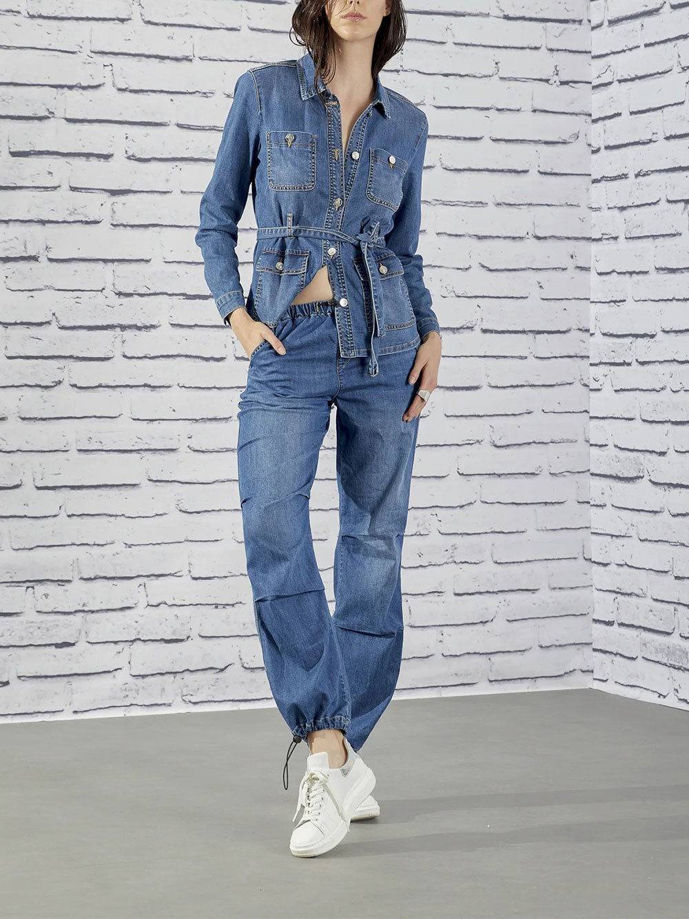 Giubbino di Jeans Take Two da Donna - Denim