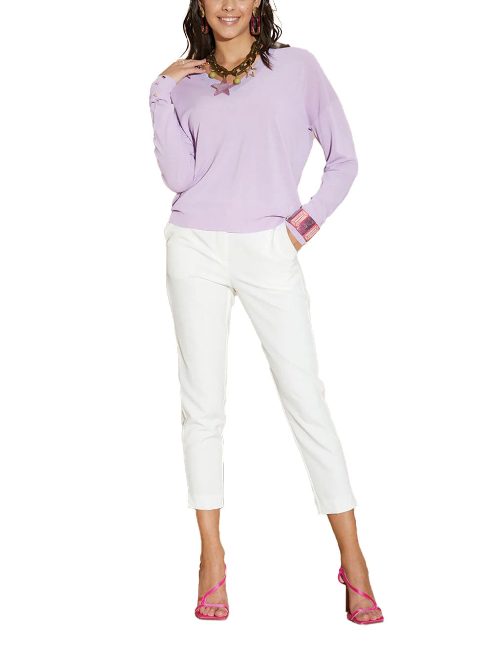 Pantalone Take Two da Donna - Bianco