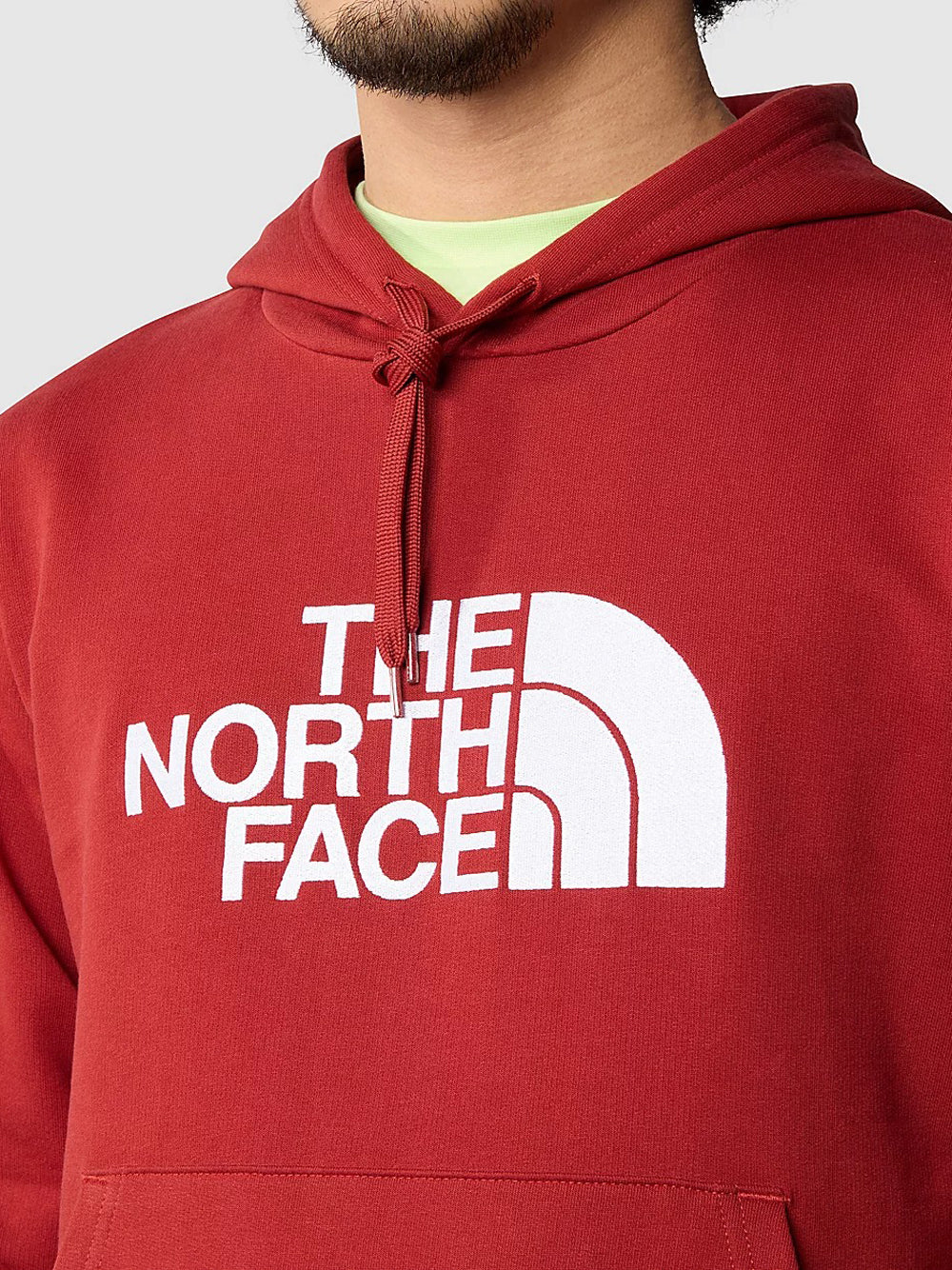 Felpa Cappuccio The North Face Light Drew Peak da Uomo - Rosso