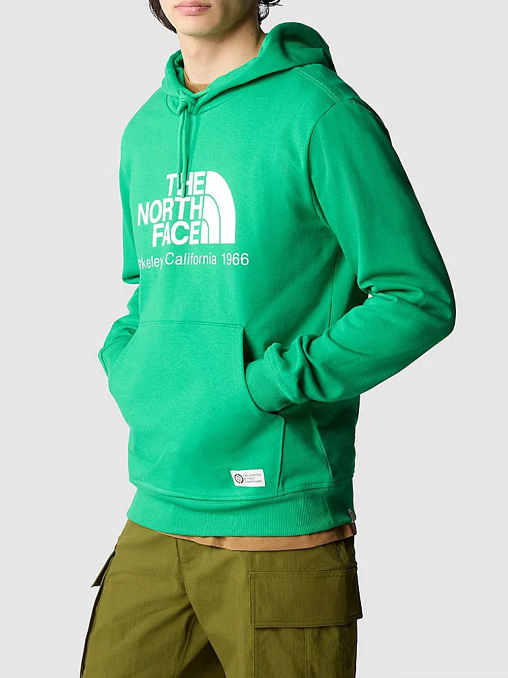 Felpa Cappuccio The North Face M Berkeley California da Uomo - Verde