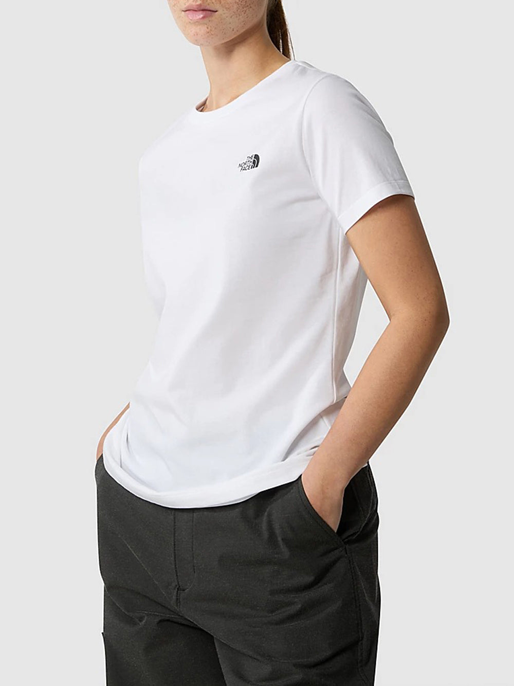 T-shirt The North Face Simple Dome Slim da Donna - Bianco