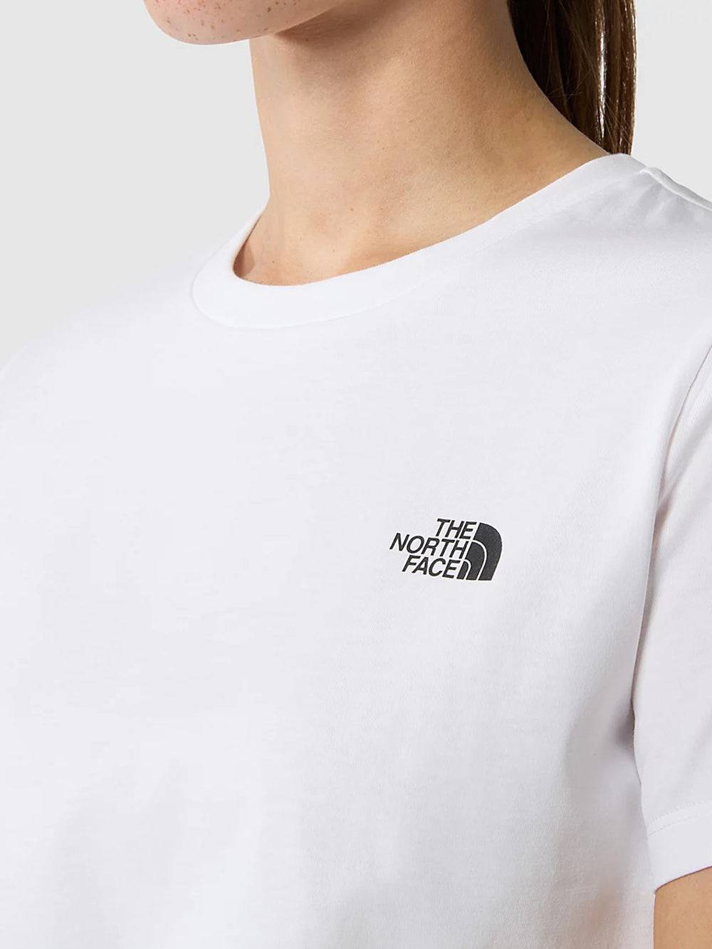 T-shirt The North Face Simple Dome Slim da Donna - Bianco