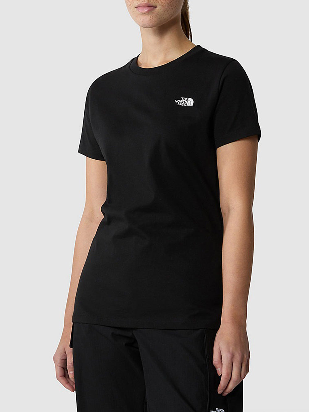 T-shirt The North Face Simple Dome Slim da Donna - Nero