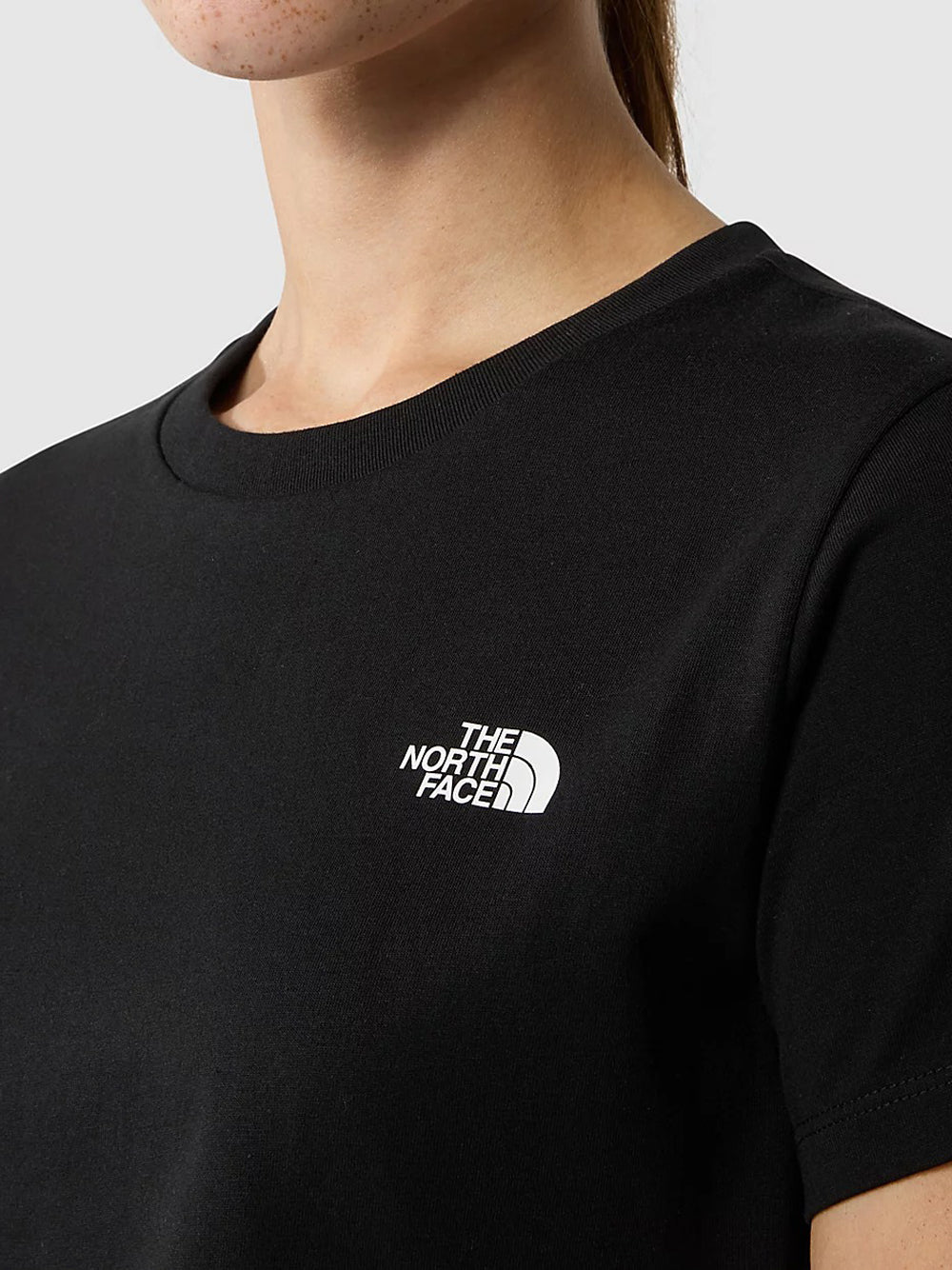 T-shirt The North Face Simple Dome Slim da Donna - Nero