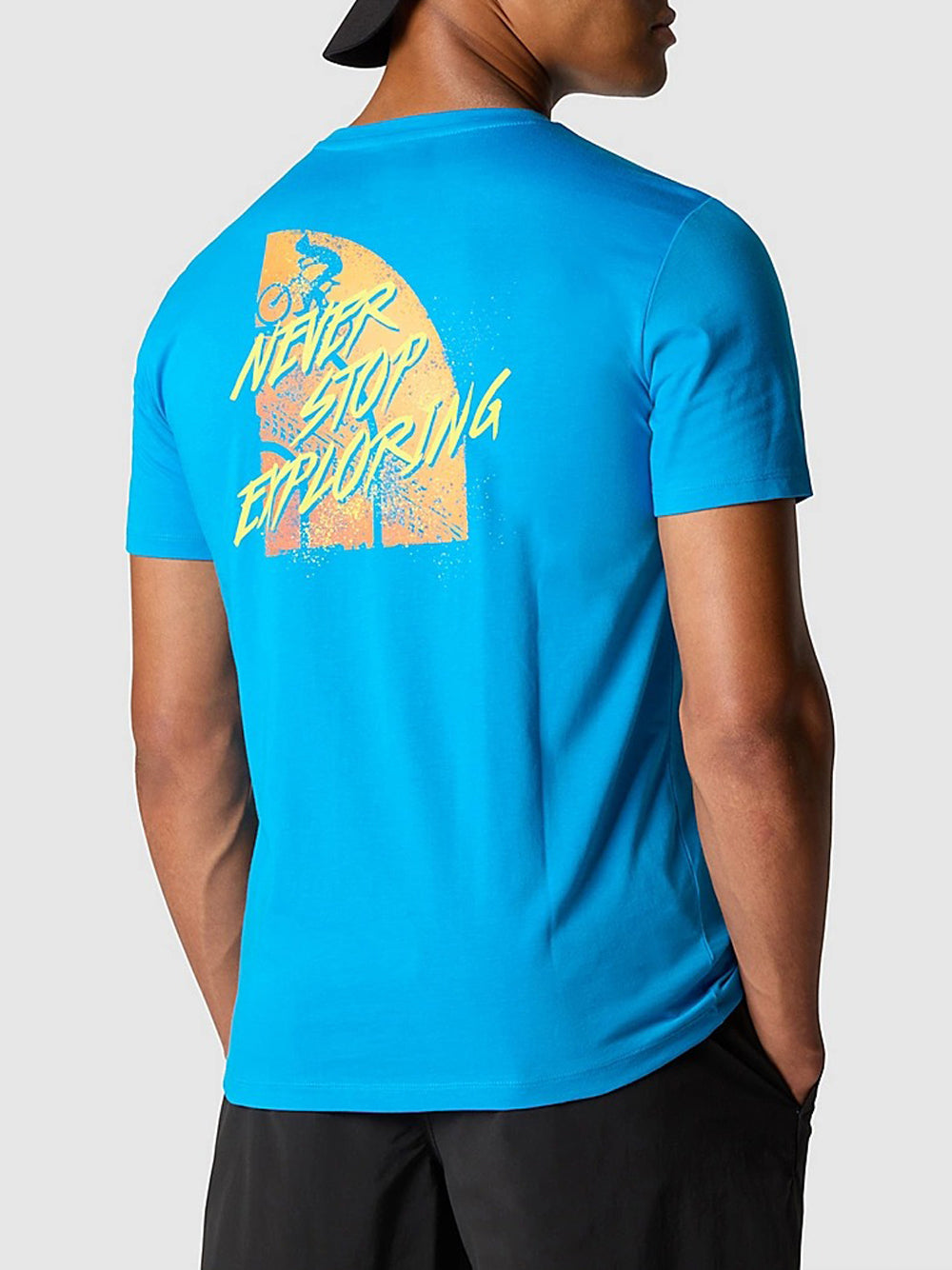 T-shirt The North Face Foundation Tracks Graphic da Uomo - Blu