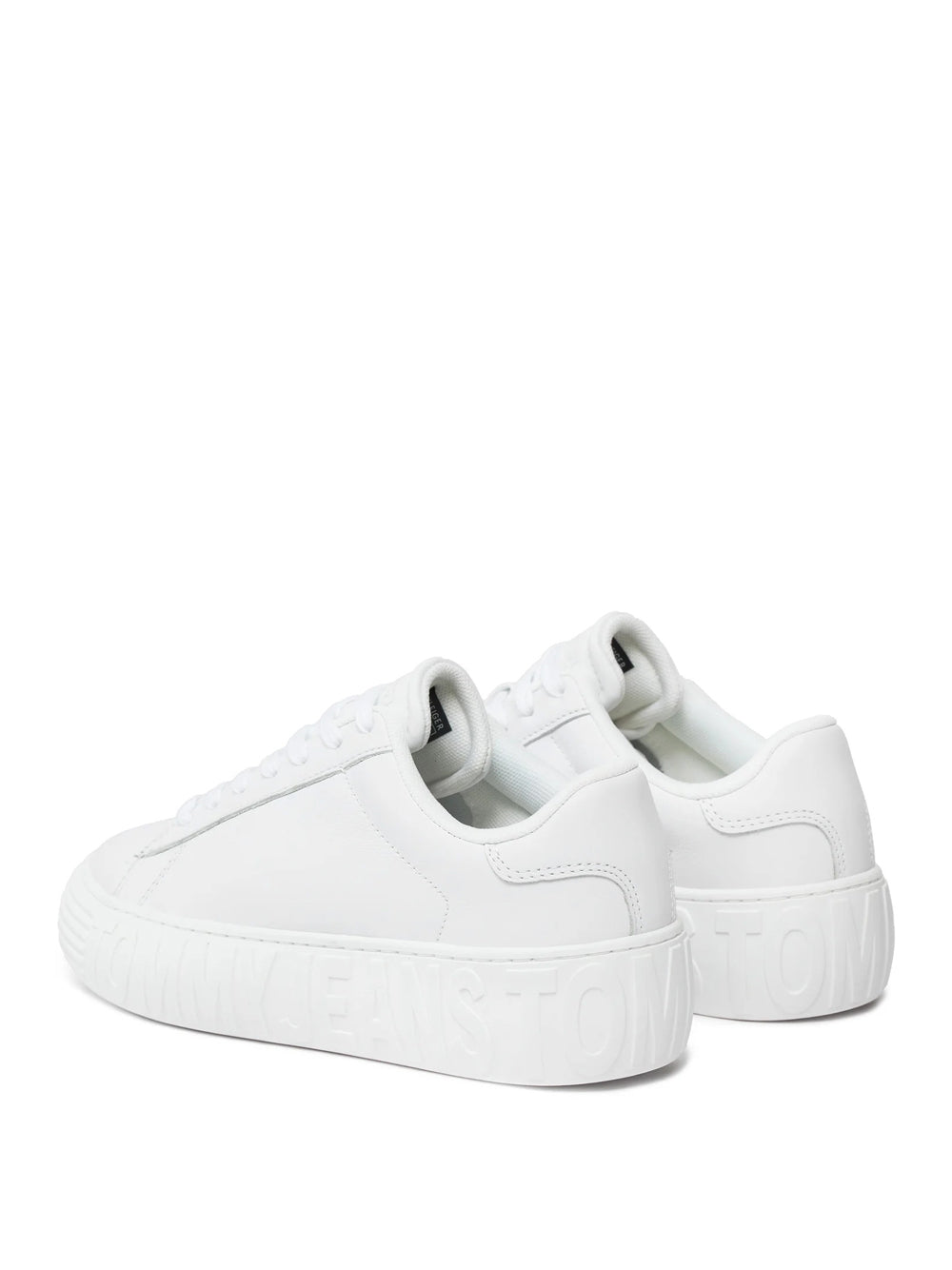 Sneakers Tommy Hilfiger Leather Cupsole da Donna - Bianco