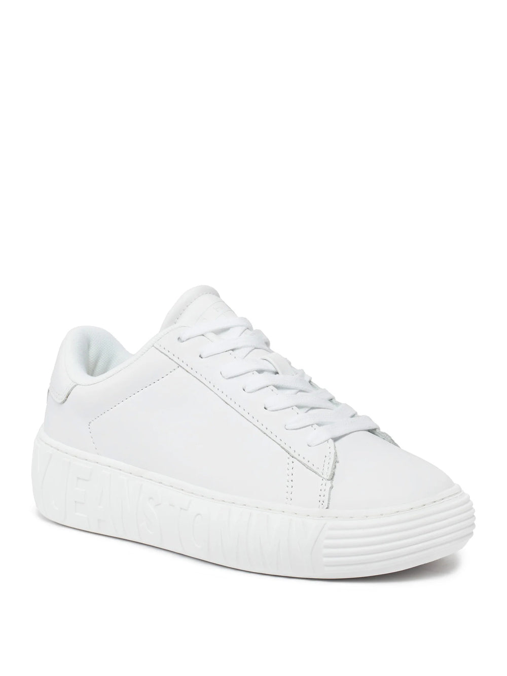 Sneakers Tommy Hilfiger Leather Cupsole da Donna - Bianco