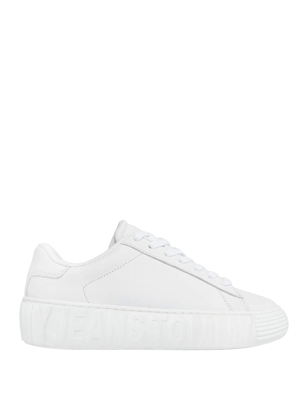 Sneakers Tommy Hilfiger Leather Cupsole da Donna - Bianco