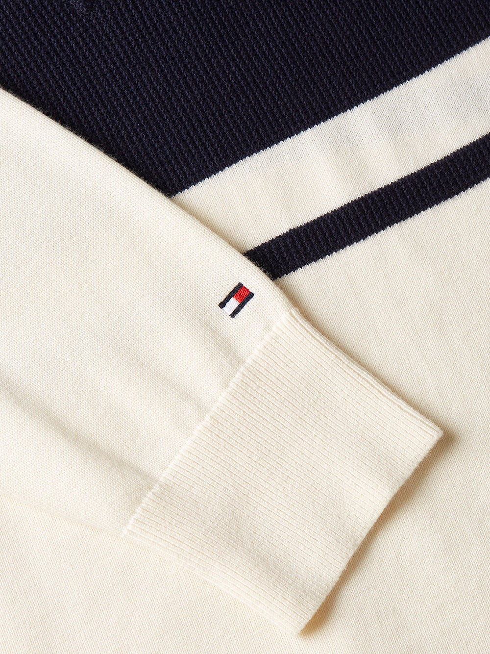 Pullover Tommy Hilfiger Colorblock Graphic da Uomo - Bianco