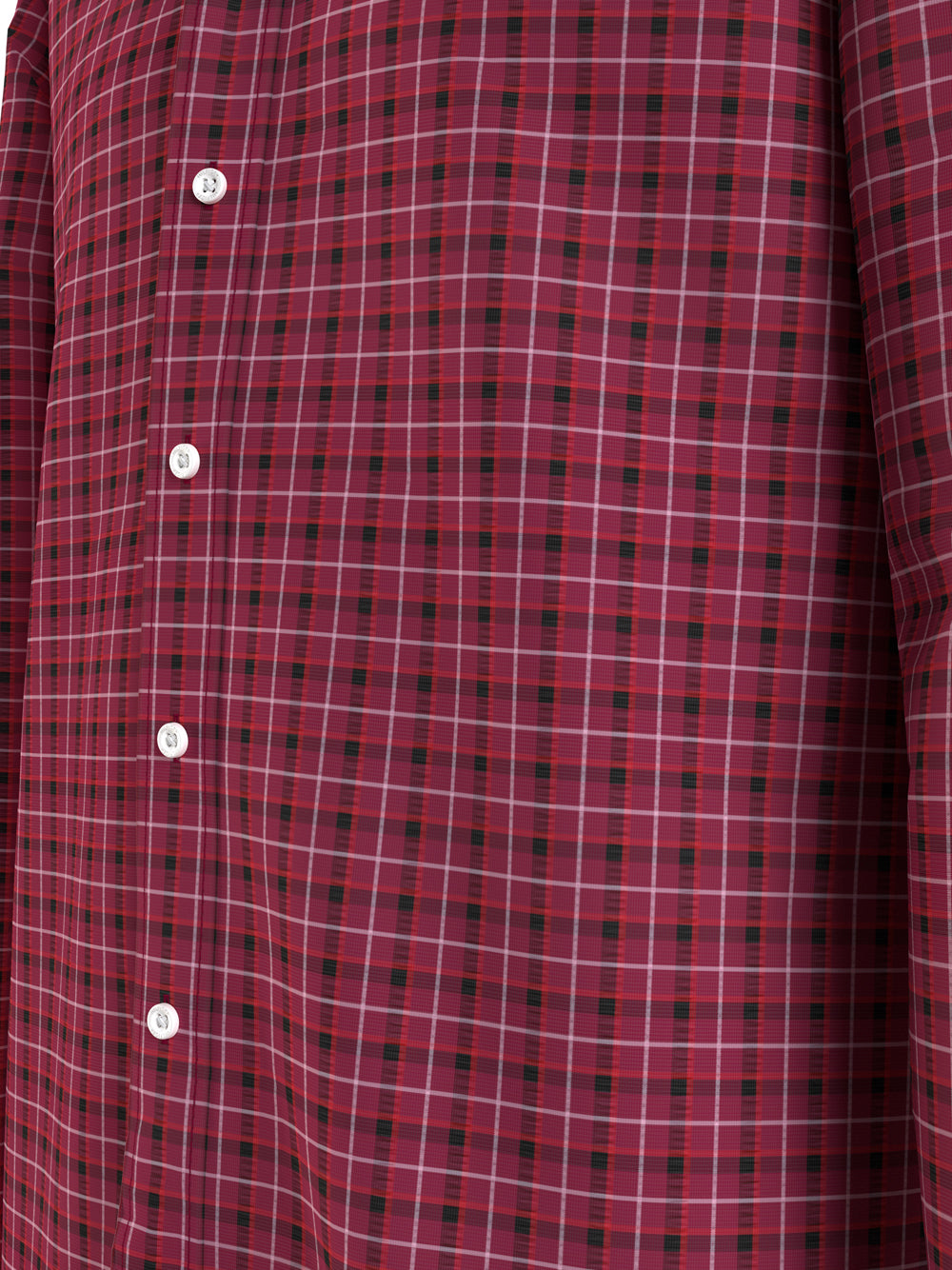 Camicia Casual Tommy Hilfiger Flex Small Check da Uomo - Rosso