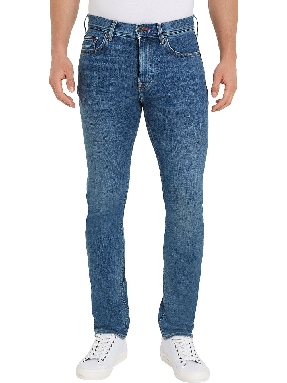 Jeans Slim Tommy Hilfiger Bleecker da Uomo - Denim