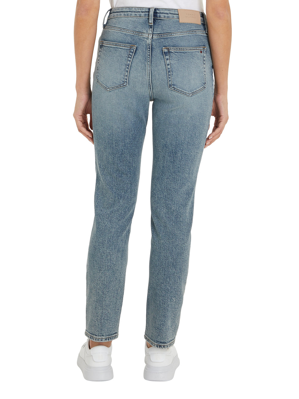 Jeans Slim Tommy Hilfiger Cigarette Hw da Donna - Denim