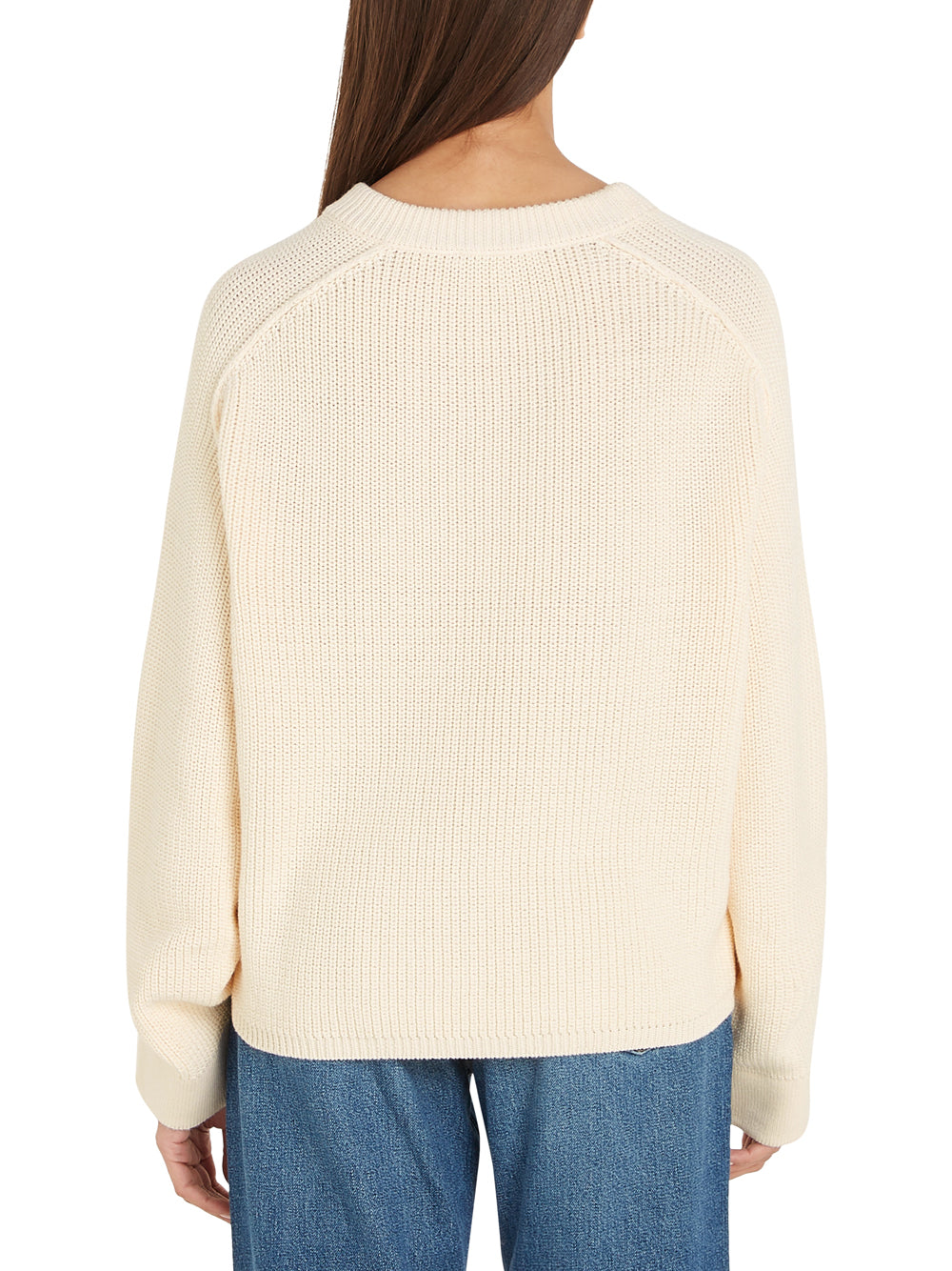 Pullover Tommy Hilfiger Stitch C-Nk da Donna - Avorio