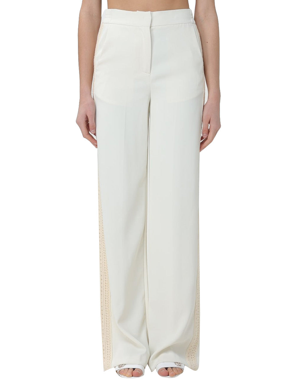 Pantalone Palazzo Twin Set da Donna - Bianco