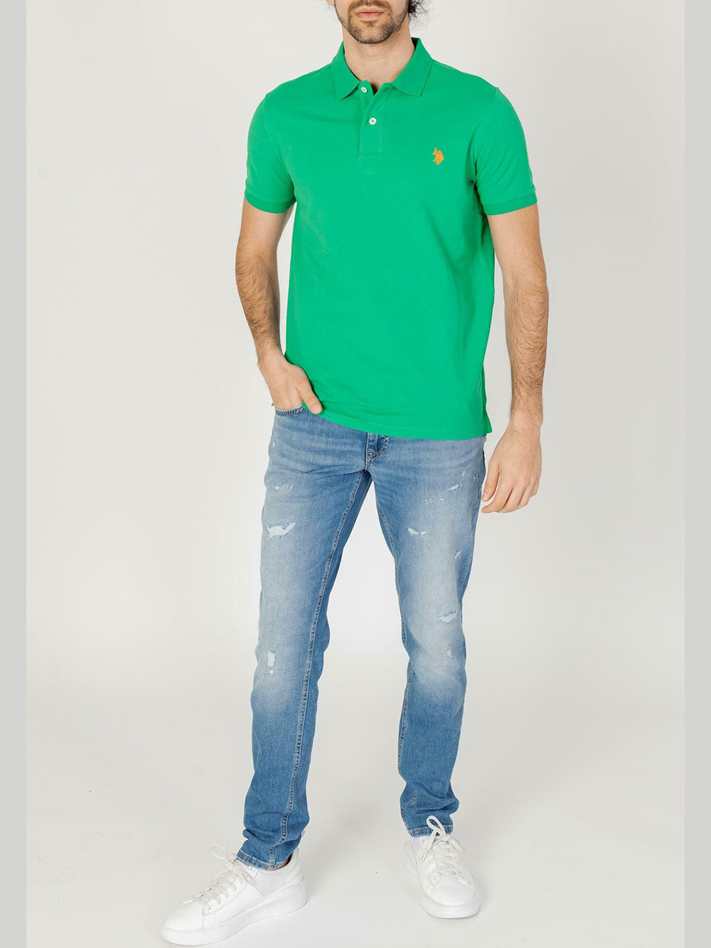 Polo U.S. Polo Assn. King 41029 da Uomo - Verde