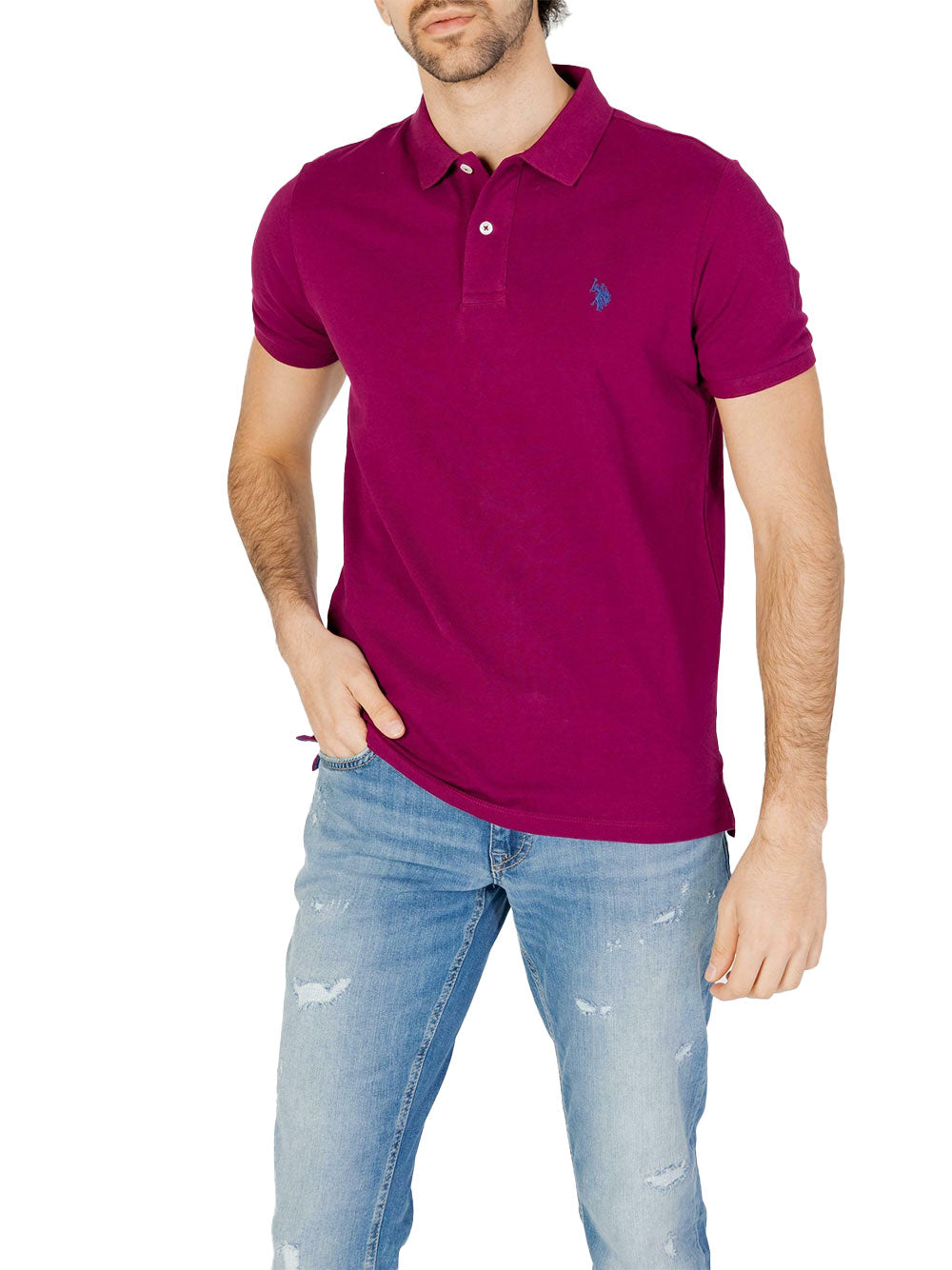 Polo U.S. Polo Assn. King 41029 da Uomo - Bordeaux