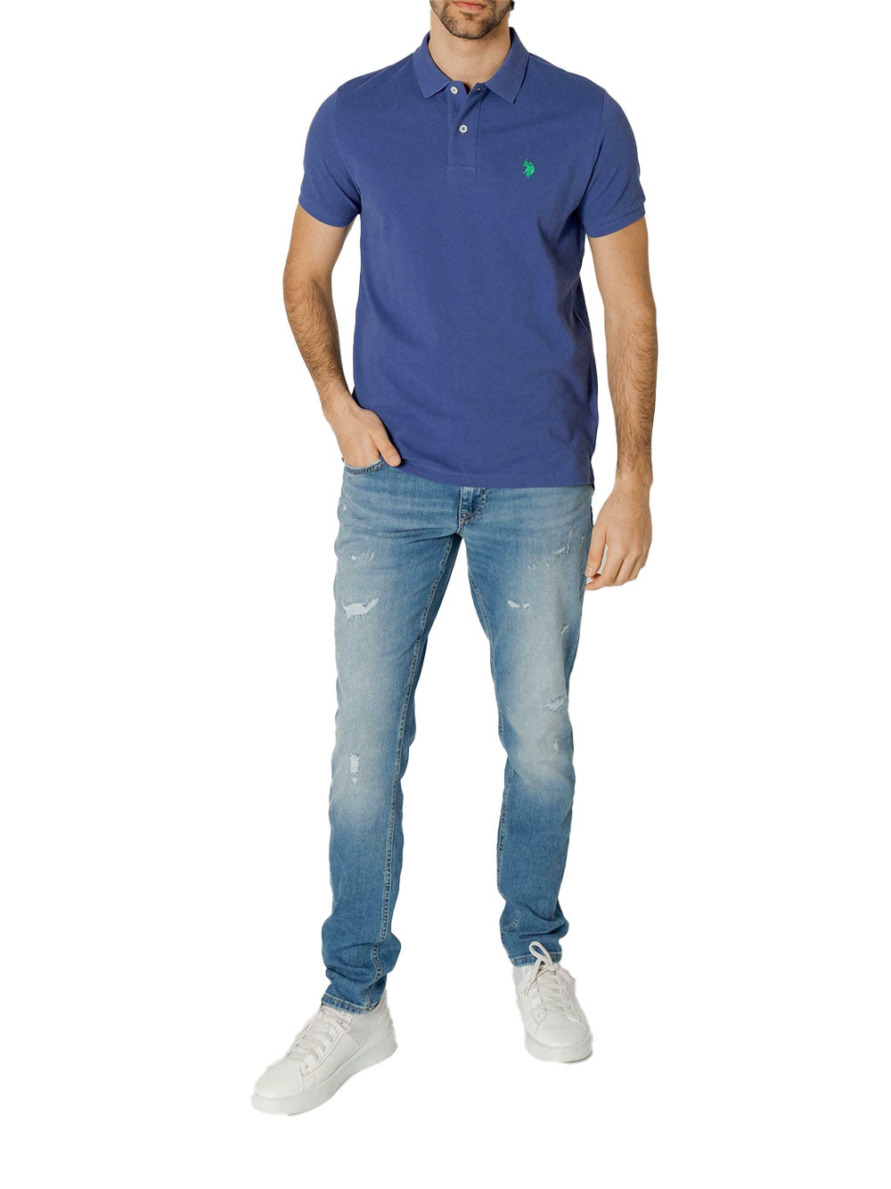 Polo U.S. Polo Assn. King 41029 da Uomo - Blu