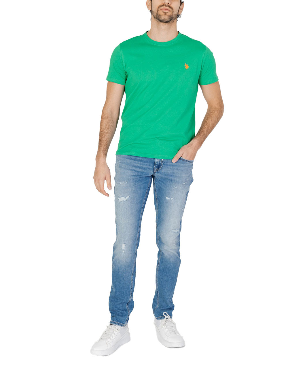 T-shirt U.S. Polo Assn. Mick 49351 da Uomo - Verde